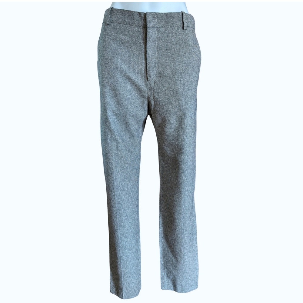 Isabel Marant Pantalon Lowen Grey Textured Straight Leg Trousers Size 40 NEW
